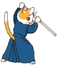 千葉県剣道連盟杖道部会マスコット